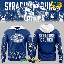 Syracuse Crunch x Teddy Bear Toss 2024 Limited Edition Blue Hoodie