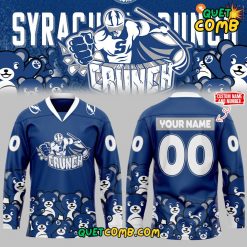 Syracuse Crunch x Teddy Bear Toss 2024 Limited Edition Blue Jersey