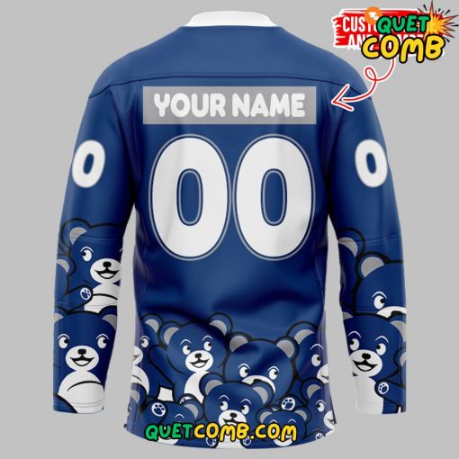 Syracuse Crunch x Teddy Bear Toss 2024 Limited Edition Blue Jersey