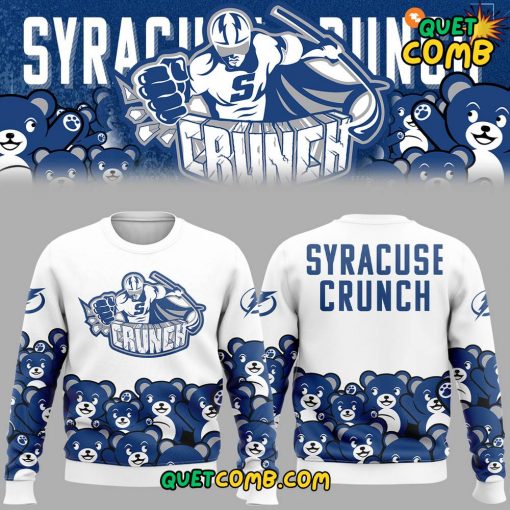 Syracuse Crunch x Teddy Bear Toss 2024 Limited Edition White Sweatshirt