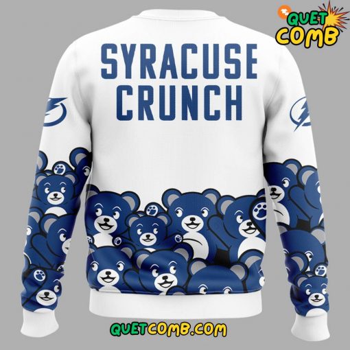 Syracuse Crunch x Teddy Bear Toss 2024 Limited Edition White Sweatshirt