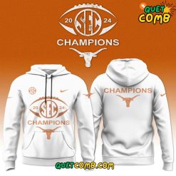 Texas Longhorns SEC Championship 2024 Limited Edition White Hoodie