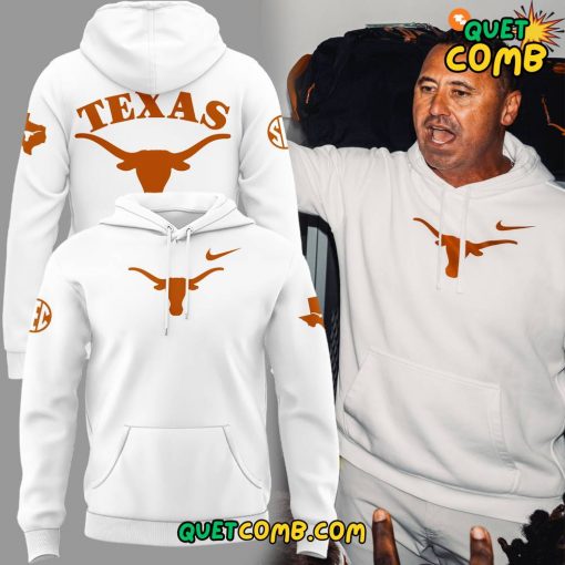 Texas Longhorns x Steve Sarkisian Limited Edition White Hoodie