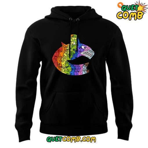 Vancouver Canucks x Pride Night Limited Edition Black Hoodie