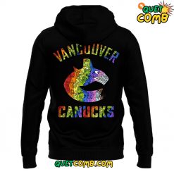 Vancouver Canucks x Pride Night Limited Edition Black Hoodie