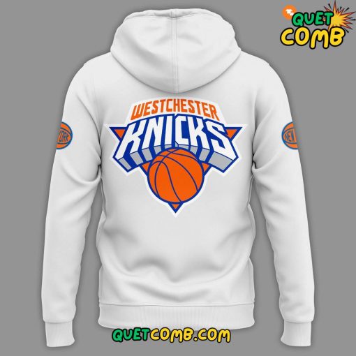 Westchester Knicks x Winter Showcase Champions 2024 White Hoodie