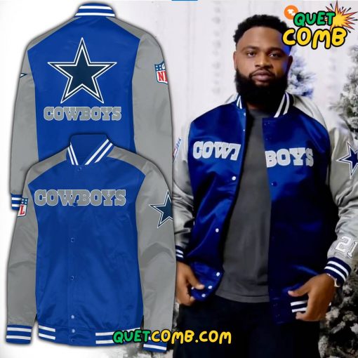 Dallas Cowboys Special Edition Blue Bomber Jacket