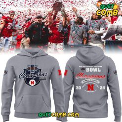 Nebraska Cornhuskers Bowl Champions Limited Edition Grey Hoodie