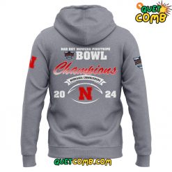 Nebraska Cornhuskers Bowl Champions Limited Edition Grey Hoodie