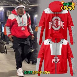 Ohio State Buckeyes Limited Edition 2024 Red Windbreaker Jacket