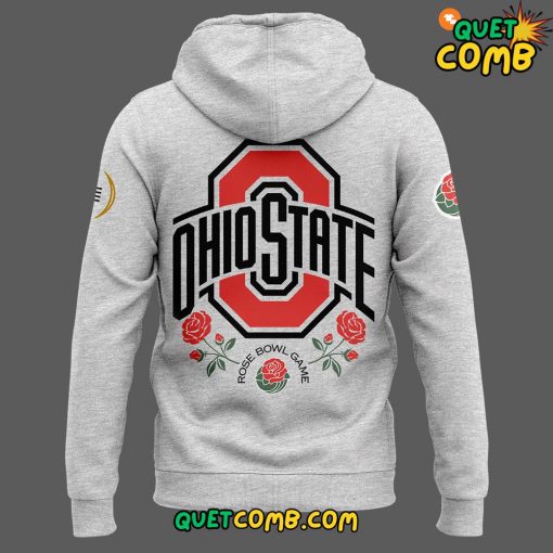 Ohio State Buckeyes Rose Bowl Game 2025 Limited Edition Grey Zip Hoodie