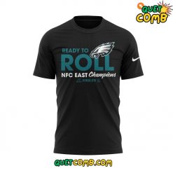 Philadelphia Eagles Ready To Roll NFC East Champions Black Tee