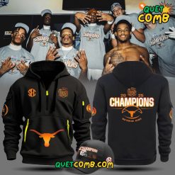 Texas Longhorns Chick fil A Peach Bowl 2025 Premium Limited Quarter Zip Hoodie