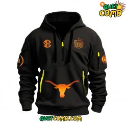 Texas Longhorns Chick fil A Peach Bowl 2025 Premium Limited Quarter Zip Hoodie