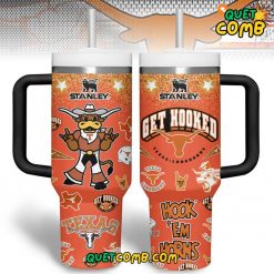 Texas Longhorns “Get Hooked” and “Hook Em Horns” Stanley Tumbler