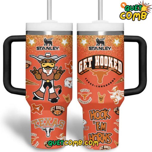 Texas Longhorns “Get Hooked” and “Hook Em Horns” Stanley Tumbler